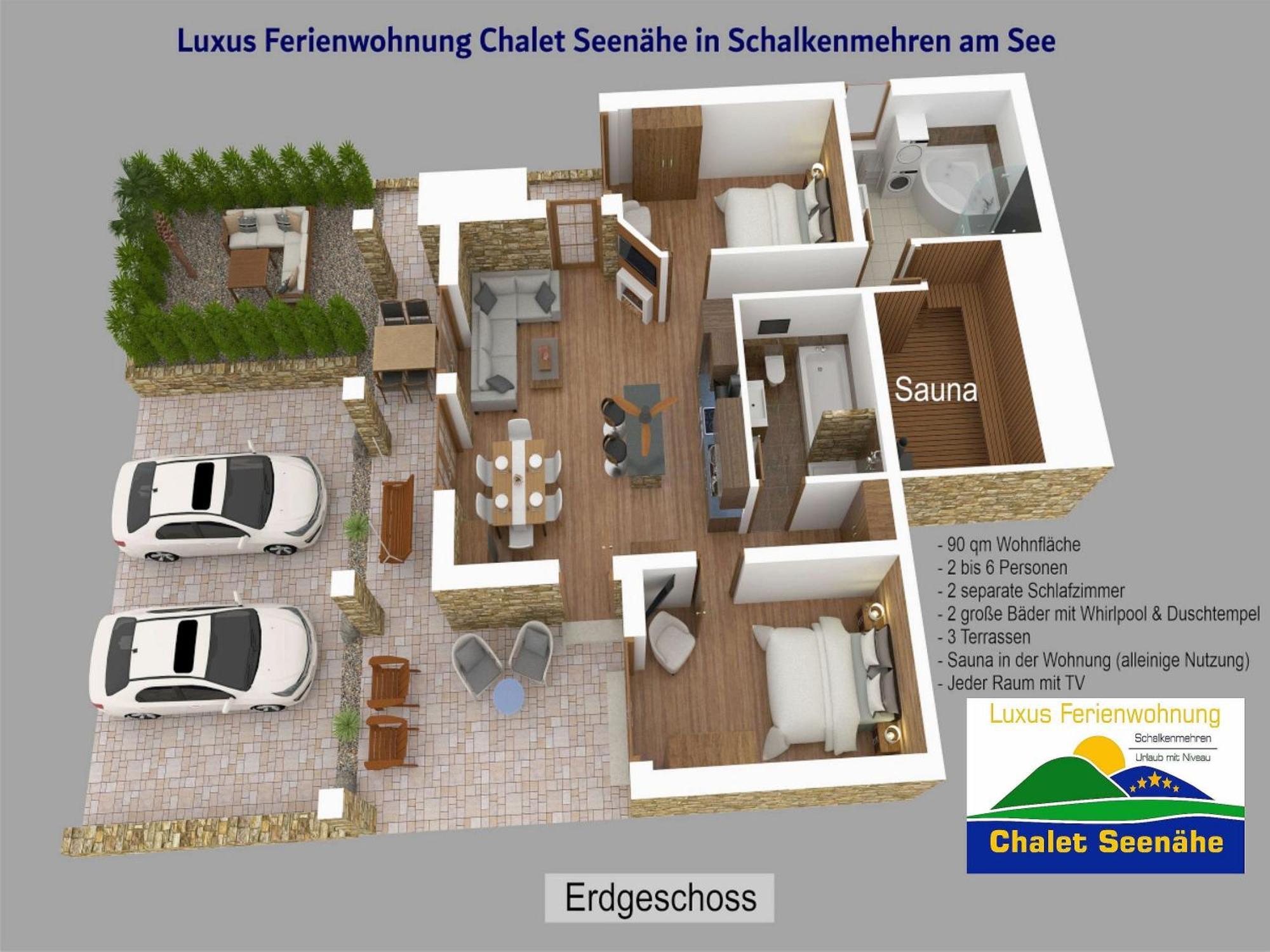 Luxus Ferienwohnung Chalet Seenaehe シャルケンメーレン エクステリア 写真